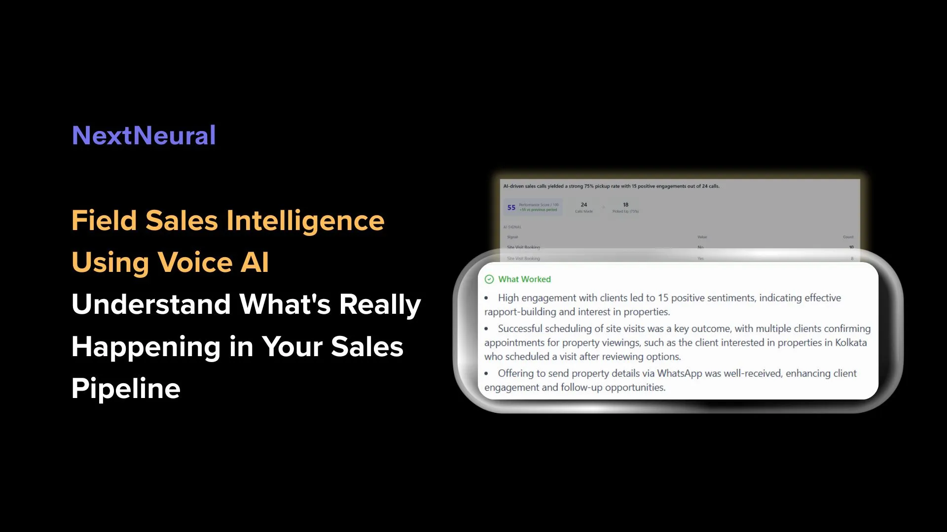 Field Sales Intelligence Using Voice AI