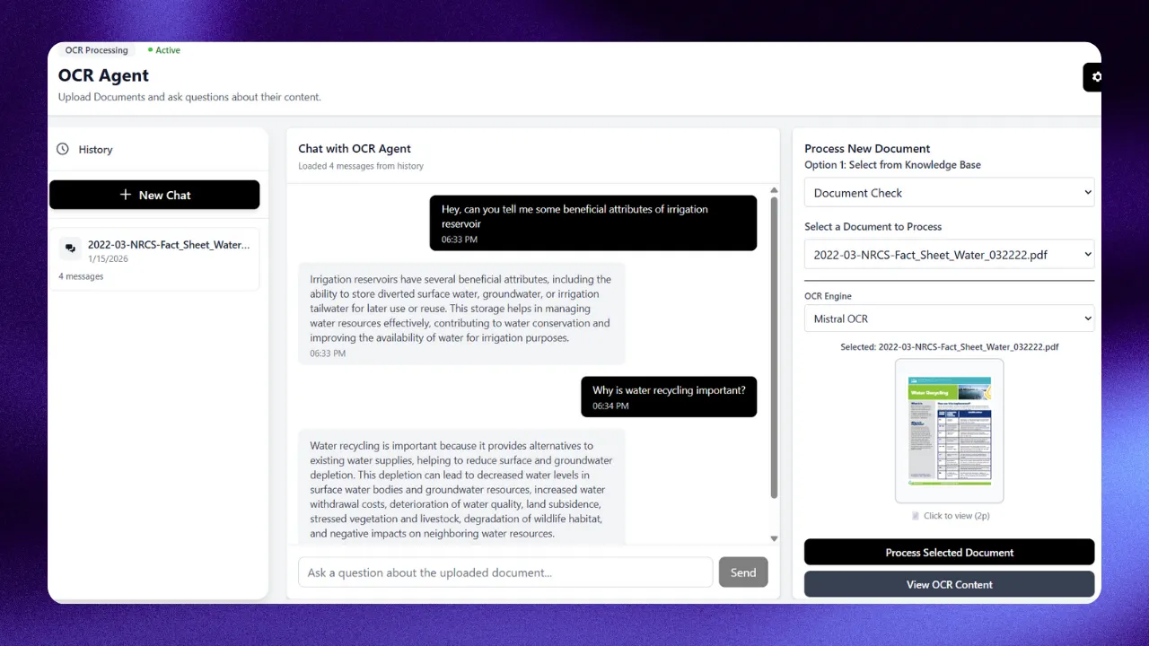 Advanced OCR Interface
