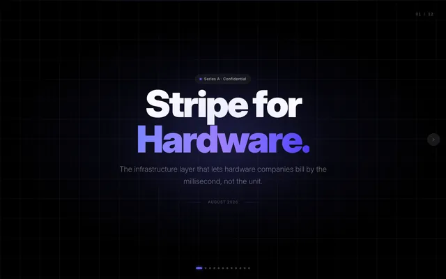 Sleek Pitch Deck (Dark) preview